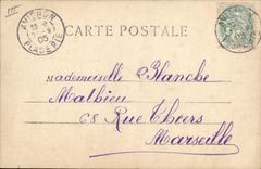 CPA Fantaisie Prenom Blanche