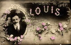 CPA Fantaisie Prenom Louis