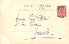 VINTAGE POSTCARD Grenouille Toad Children Fishes