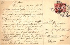 VINTAGE POSTCARD Frog Toad Mouse