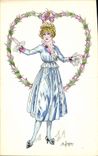 CPA Illustrateur Femme De Juyne