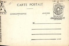 VINTAGE POSTCARD Militaria Landing Ventarriere Plane Aviation