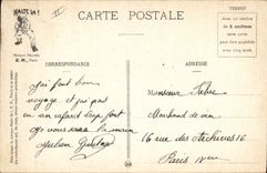 VINTAGE POSTCARD Militaria before the inspection