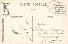 CPA Militaria Ballade de nuit