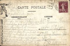 VINTAGE POSTCARD Militaria the commander replaces Cheval