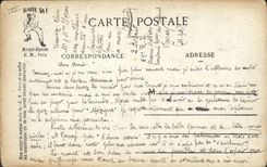 VINTAGE POSTCARD Militaria an alarm clock in music