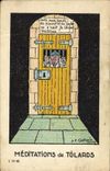 VINTAGE POSTCARD Militaria Prison Meditations of convicts
