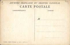 VINTAGE POSTCARD Militaria National Help Cock Lion Eagle