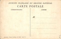 CPA Militaria Secours National Marianne 