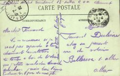 CPA Folklore Auvergne La bourree