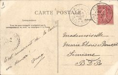 CPA Folklore Auvergne La bourree