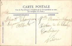 CPA Folklore Auvergne La bourree