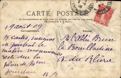 CPA Folklore Auvergne Types de paysans Heureux couple