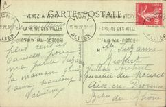 CPA Folklore Le Bourbonnais Fileuse bourbonnaise