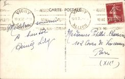 CPA Folklore Auvergne La bourree