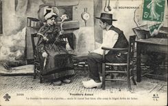 CPA Folklore Bourbonnais Premiers aveux