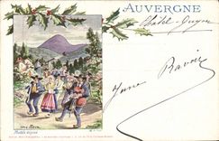 CPA Folklore Auvergne Une noce Mariage