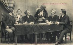 CPA L'election de Monsieur le maire 