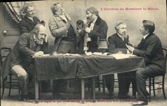 CPA L'election de Monsieur le maire 