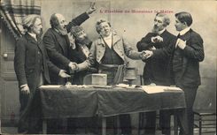 CPA L'election de Monsieur le maire 