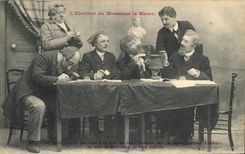 CPA L'election de Monsieur le maire 