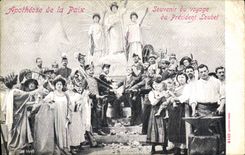 CPA Apotheose de la paix Souvenir du voyage du President Loubet