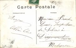 VINTAGE POSTCARD To remember of the inauguration of the statue of Gambetta Nice View
