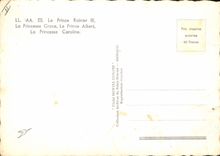 MODERN CARD Prince Rainier III the Princess Grace prince Albert the princess Caroline