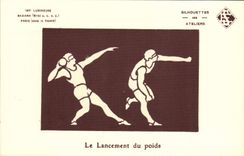CPA Lancement du poids