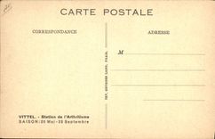 POSTAL Vittel de la VENDIMIA el caballo de la camisa de deportes