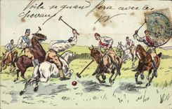 CPA Polo Cheval