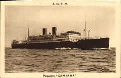 VINTAGE POSTCARD SGTM Campana Steamer