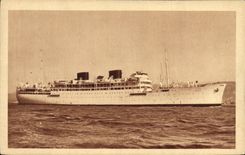 VINTAGE POSTCARD Company of Navigation Package Marseilles Chella Steamer