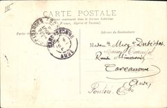 VINTAGE POSTCARD Le Havre Left the deck chair Champagne