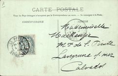 VINTAGE POSTCARD Le Havre Entered of the deck chair the Champagne