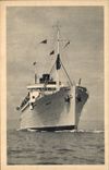 VINTAGE POSTCARD Company of Navigation Package Marseilles Djenne Steamer