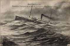 VINTAGE POSTCARD Doukkala French Steamer of the Co NR Package