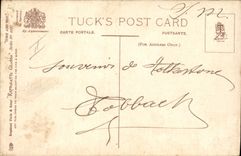 VINTAGE POSTCARD Fantasy Woman Folkestone Bathing suit