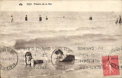 VINTAGE POSTCARD Fantasy Women Bathing suit Pleasures of the sea
