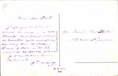 VINTAGE POSTCARD the rat of cheap and the rat of the fields