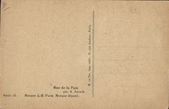VINTAGE POSTCARD Fantaisie Illustrator Rue de la peace has Jarach