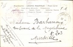 VINTAGE POSTCARD Fantaisie Illustrator Cigarette paper Job Calendar 1899 A ASti