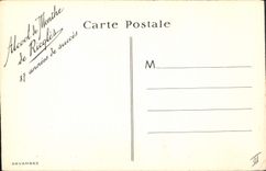 VINTAGE POSTCARD Fantasy Illustrator Beaumarchais Woman the marriage of Barber the theater