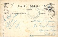 VINTAGE POSTCARD Militaria With the army maneuvers the defense of the part