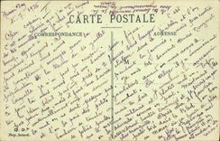 VINTAGE POSTCARD Militaria With the visit gunners with Q