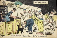 CPA Militaria La bienvenue