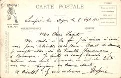 CPA Militaria Avis de mariage de Mademoiselle La Classe
