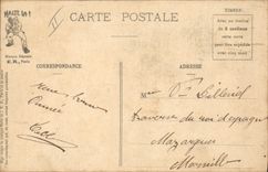 CPA Militaria Corvee Depart de la classe