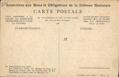 CPA Militaria Bons de la Defense Nationale 