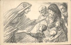 CPA Militaria Secours National